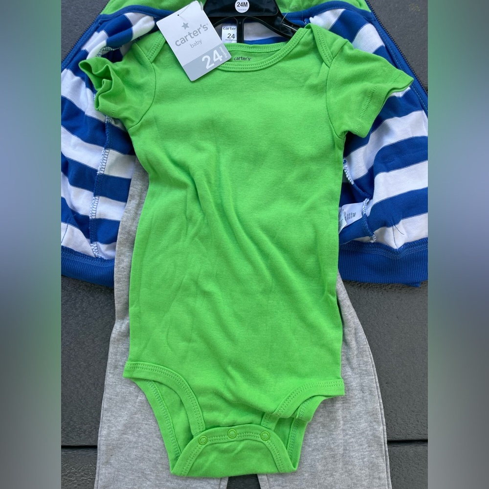 NWT Carter’s 3 piece pant set. - Picture 3 of 5
